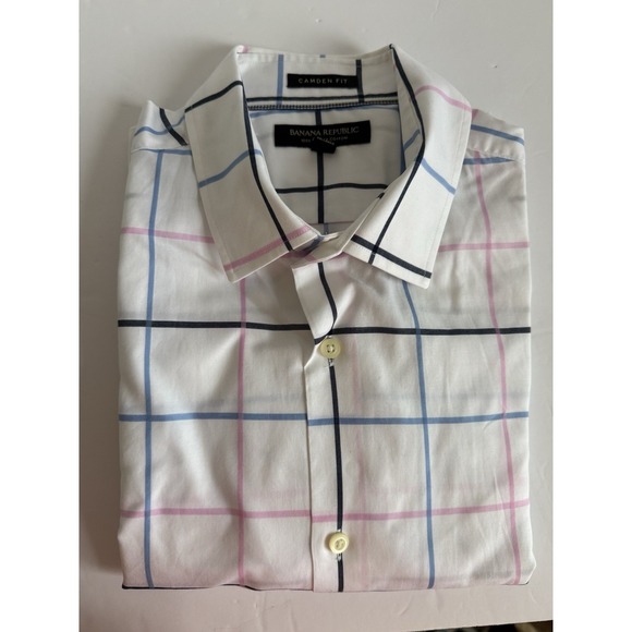 Banana Republic Lot Of 4 Camden Fit Long Sleeve Button Down Shirt LARGE Career - Picture 6 of 6